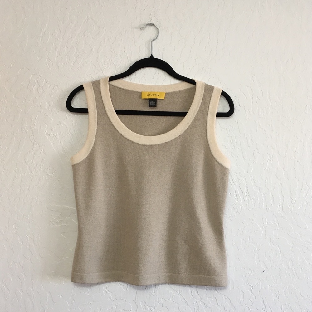 St. John Classic Santana Knit Shell